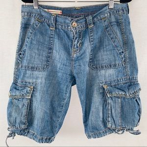 womens cargo shorts gap